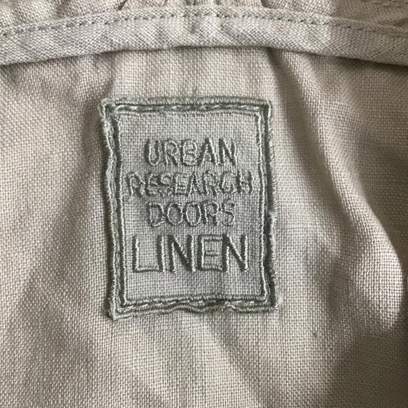 アーバンリサーチドアーズ URBAN RESEARCH DOORS カットソー 七分袖 DR15-23M504 リネンVネックワイドプルオーバー 無地 ベージュ / ベージュ /  レディース USED 古着 中古 10099493