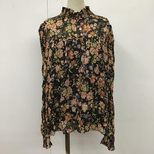 ザラ ZARA カットソー 長袖 4043 272 800 シアー M 花柄 マルチカラー / マルチカラー /  レディース USED 古着 中古 10099503
