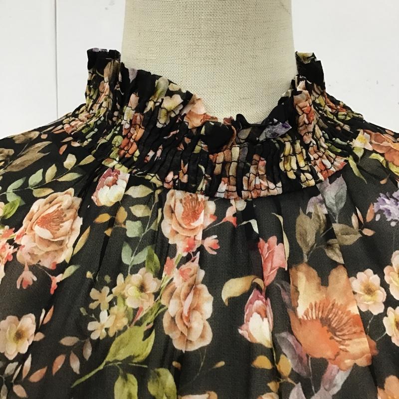 ザラ ZARA カットソー 長袖 4043 272 800 シアー M 花柄 マルチカラー / マルチカラー /  レディース USED 古着 中古 10099503