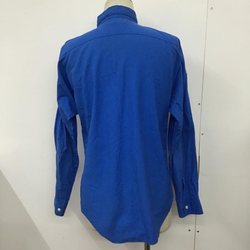 ノスタ nosta シャツ、ブラウス 長袖 長袖シャツ カジュアルシャツ 無地 カラーシャツ ラグラン 3 無地 青 / ブルー /  メンズ USED 古着 中古 10099521