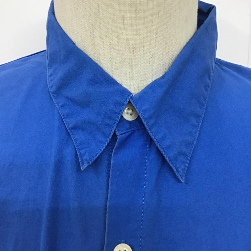 ノスタ nosta シャツ、ブラウス 長袖 長袖シャツ カジュアルシャツ 無地 カラーシャツ ラグラン 3 無地 青 / ブルー /  メンズ USED 古着 中古 10099521
