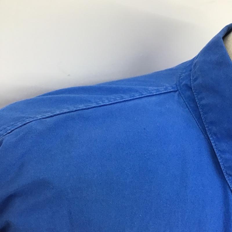 ノスタ nosta シャツ、ブラウス 長袖 長袖シャツ カジュアルシャツ 無地 カラーシャツ ラグラン 3 無地 青 / ブルー /  メンズ USED 古着 中古 10099521