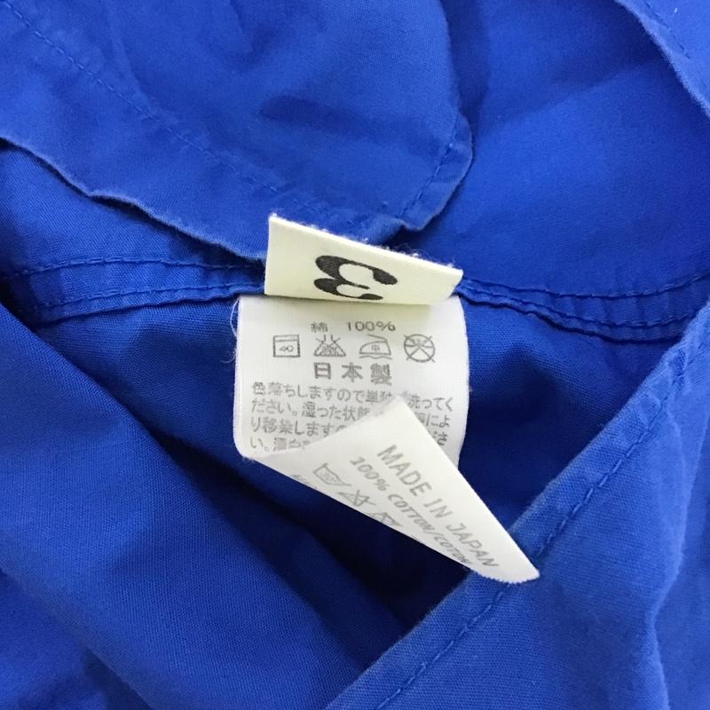 ノスタ nosta シャツ、ブラウス 長袖 長袖シャツ カジュアルシャツ 無地 カラーシャツ ラグラン 3 無地 青 / ブルー /  メンズ USED 古着 中古 10099521
