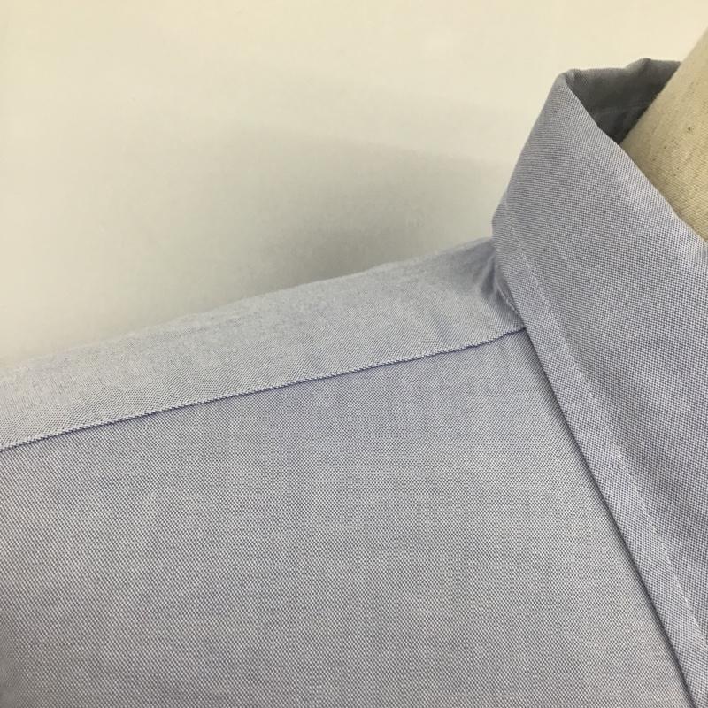 ラルフローレン RALPHLAUREN シャツ、ブラウス 半袖 半そでシャツ カジュアルシャツ ボタンダウンシャツ カラーシャツ L ロゴ、文字 X 刺繍 水色 / ライトブルー /  メンズ USED 古着 中古 10099525