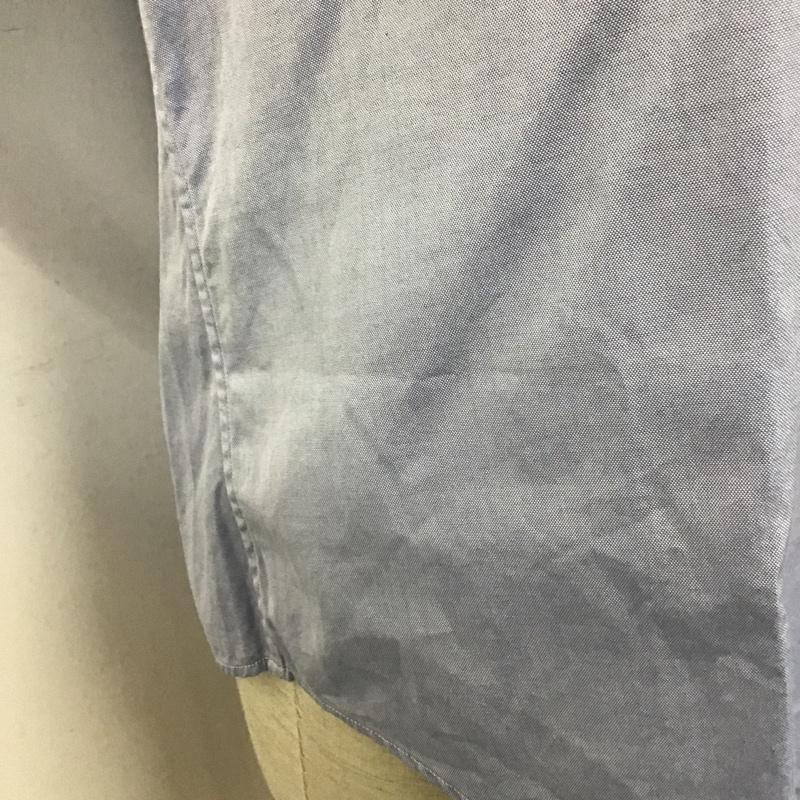 ラルフローレン RALPHLAUREN シャツ、ブラウス 半袖 半そでシャツ カジュアルシャツ ボタンダウンシャツ カラーシャツ L ロゴ、文字 X 刺繍 水色 / ライトブルー /  メンズ USED 古着 中古 10099525