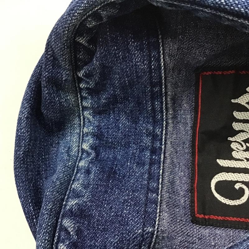 アベイシングエイプ A BATHING APE シャツ、ブラウス 長袖 長袖シャツ カジュアルシャツ カラーシャツ デニムシャツ プリントシャツ S ロゴ、文字 インディゴ / インディゴ /  メンズ USED 古着 中古 10099565