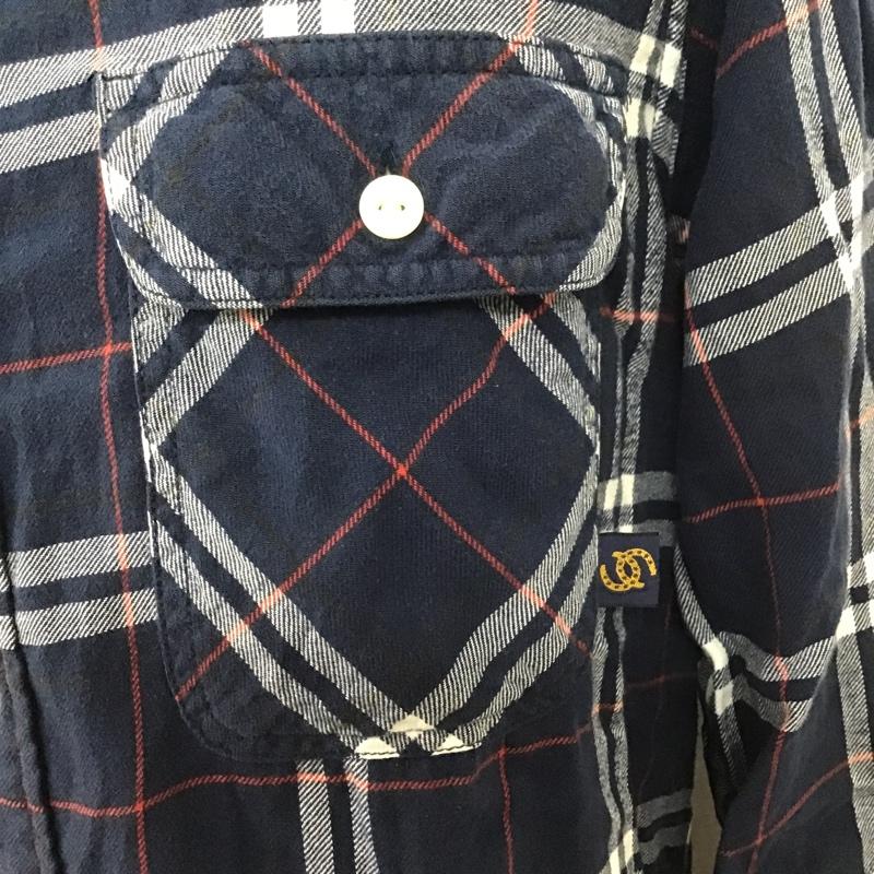 アベイシングエイプ A BATHING APE シャツ、ブラウス 長袖 長袖シャツ チェックシャツ カジュアルシャツ ポケットシャツ カラーシャツ M チェック 白 / ホワイト / X 赤 / レッド / X 紺 / ネイビー /  メンズ USED 古着 中古 10099566