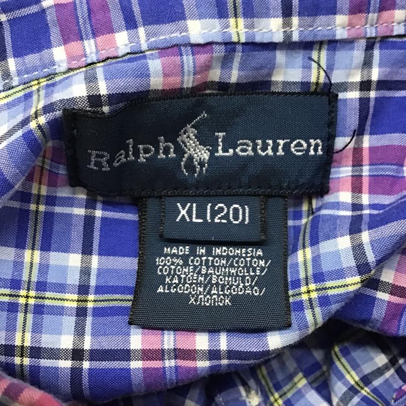 ラルフローレン RALPHLAUREN シャツ、ブラウス 半袖 半袖シャツ チェックシャツ ボタンダウンシャツ カジュアルシャツ XL チェック マルチカラー / マルチカラー /  メンズ USED 古着 中古 10099574