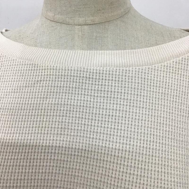 ジーナシス JEANASIS カットソー 長袖 JS062748SB ヘムラウンドカットソー FREE 無地 アイボリー / アイボリー /  レディース USED 古着 中古 10099601