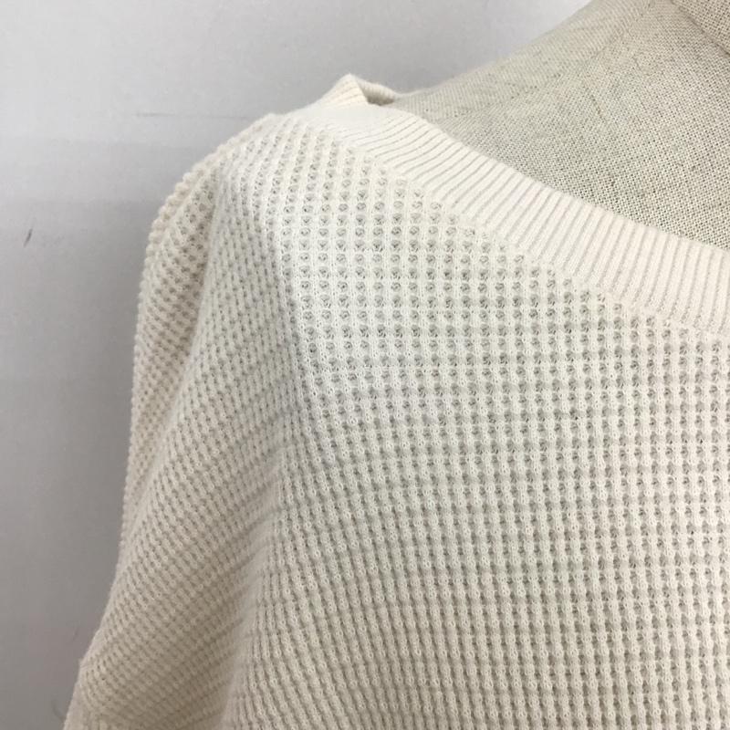 ジーナシス JEANASIS カットソー 長袖 JS062748SB ヘムラウンドカットソー FREE 無地 アイボリー / アイボリー /  レディース USED 古着 中古 10099601