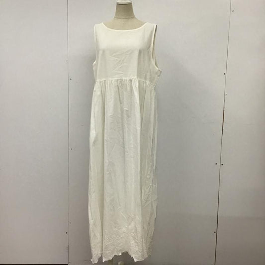 スタディオクリップ studio CLIP ワンピース ロングスカート RM228002-1 ノースリーブ 裾レース FREE 刺繍 白 / ホワイト /  レディース USED 古着 中古 10099607