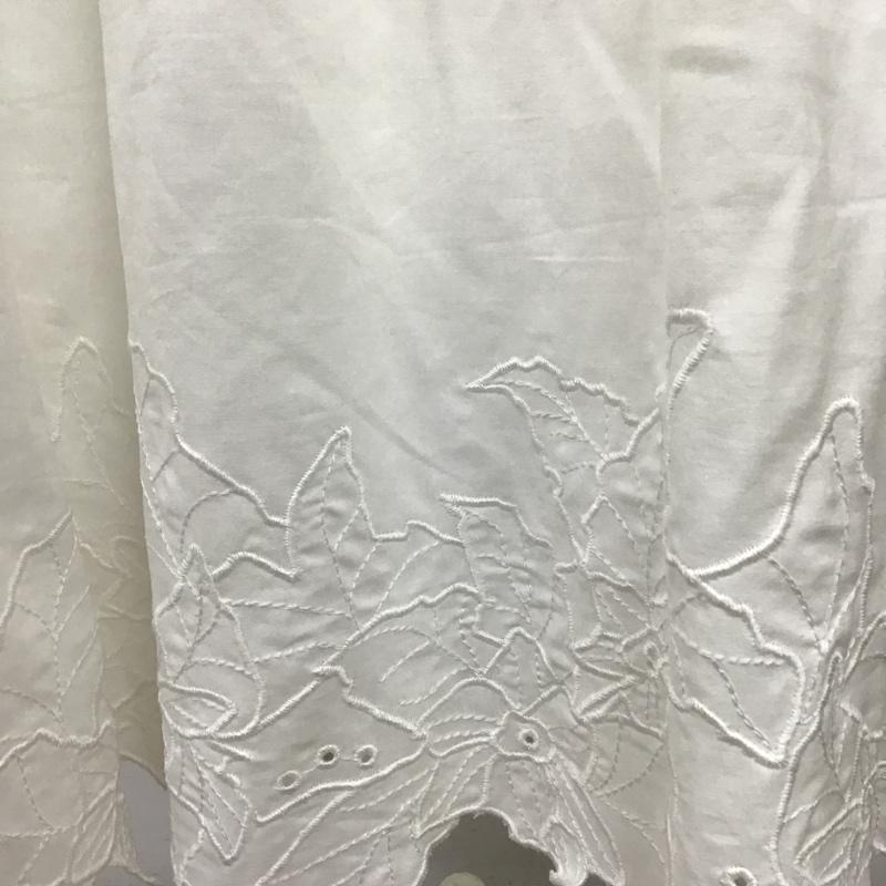 スタディオクリップ studio CLIP ワンピース ロングスカート RM228002-1 ノースリーブ 裾レース FREE 刺繍 白 / ホワイト /  レディース USED 古着 中古 10099607