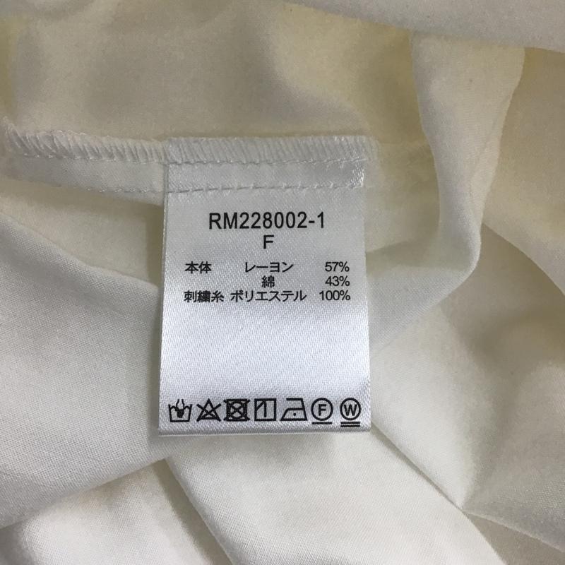 スタディオクリップ studio CLIP ワンピース ロングスカート RM228002-1 ノースリーブ 裾レース FREE 刺繍 白 / ホワイト /  レディース USED 古着 中古 10099607