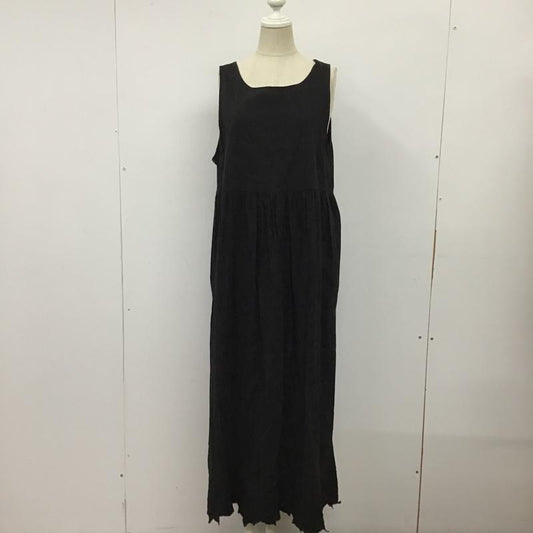 スタディオクリップ studio CLIP ワンピース ロングスカート RM228002-1 ノースリーブ 裾レース FREE 刺繍 黒 / ブラック /  レディース USED 古着 中古 10099608