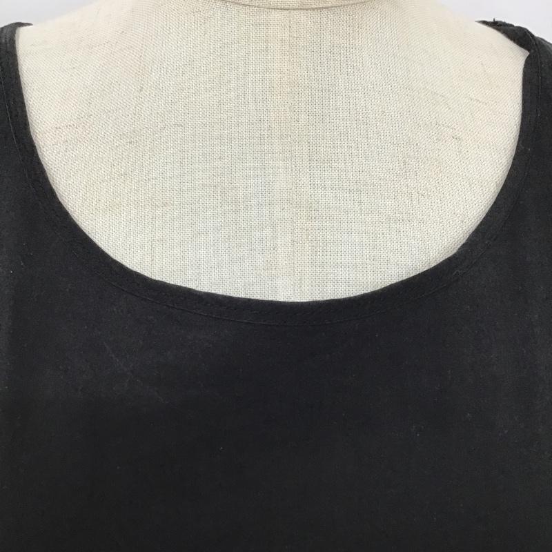 スタディオクリップ studio CLIP ワンピース ロングスカート RM228002-1 ノースリーブ 裾レース FREE 刺繍 黒 / ブラック /  レディース USED 古着 中古 10099608