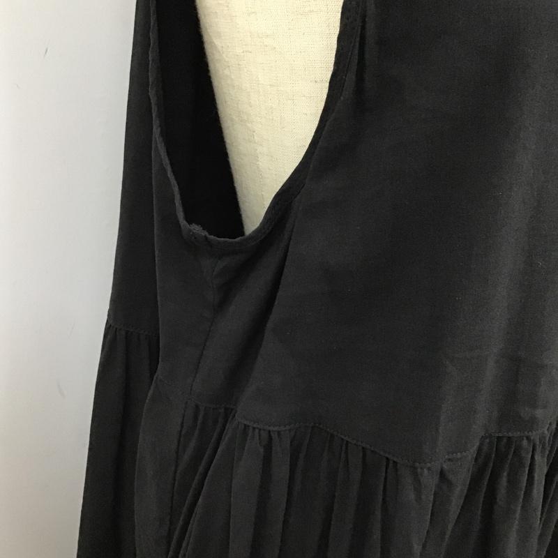 スタディオクリップ studio CLIP ワンピース ロングスカート RM228002-1 ノースリーブ 裾レース FREE 刺繍 黒 / ブラック /  レディース USED 古着 中古 10099608