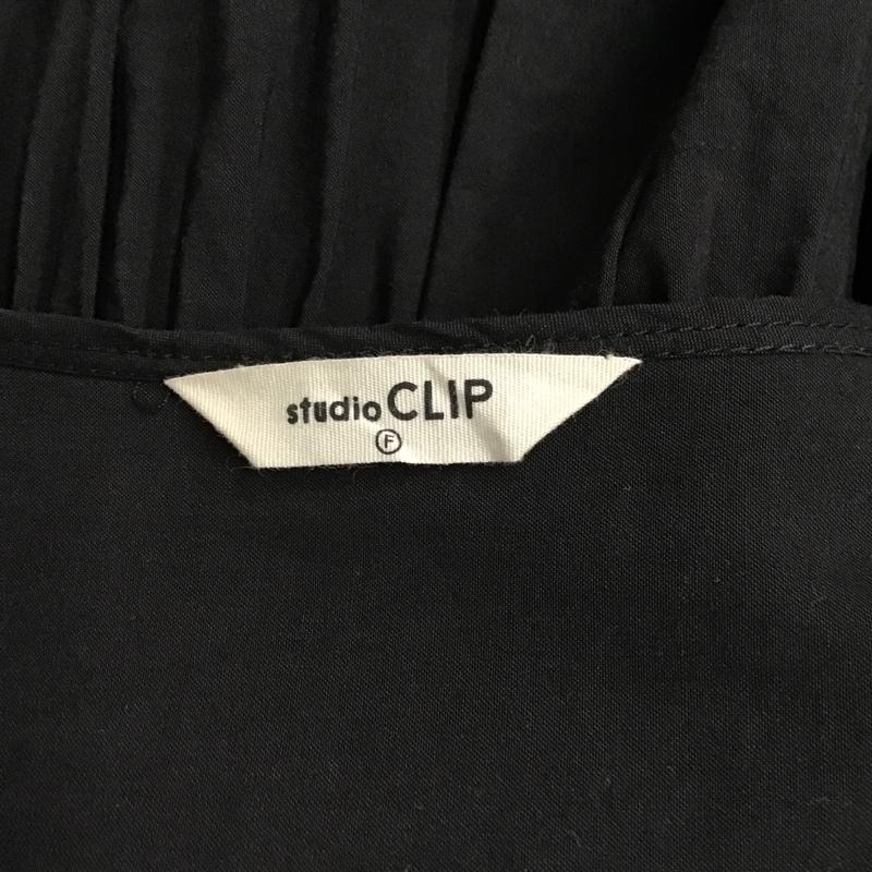 スタディオクリップ studio CLIP ワンピース ロングスカート RM228002-1 ノースリーブ 裾レース FREE 刺繍 黒 / ブラック /  レディース USED 古着 中古 10099608