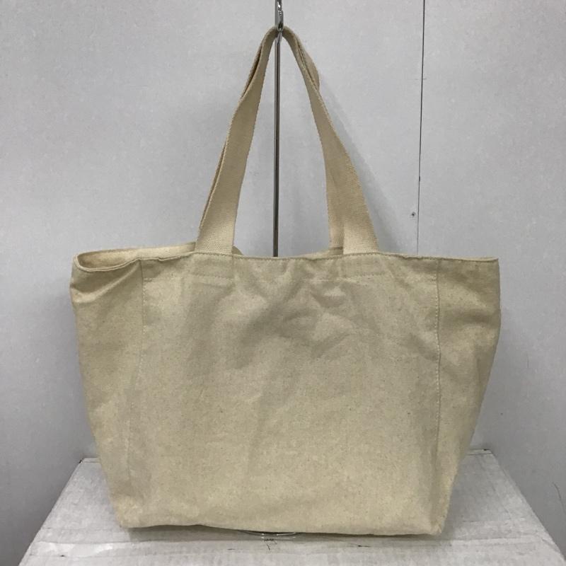 アニエス・ベー agnes b. トートバッグ トートバッグ キャンバス ロゴ、文字 アイボリー / アイボリー /  レディース USED 古着 中古 10099621