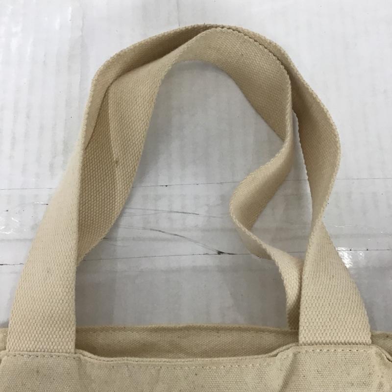 アニエス・ベー agnes b. トートバッグ トートバッグ キャンバス ロゴ、文字 アイボリー / アイボリー /  レディース USED 古着 中古 10099621