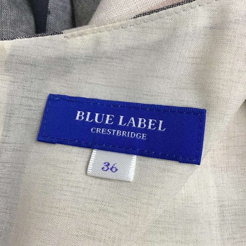 ブルーレーベル・クレストブリッジ BLUE LABEL CRESTBRIDGE ワンピース ひざ丈スカート 55J53-171-12 ノースリーブ 36 チェック 桃 / ピンク / X 紺 / ネイビー / X アイボリー / アイボリー / X ベージュ / ベージュ /  レディース USED 古着 中古 10099634