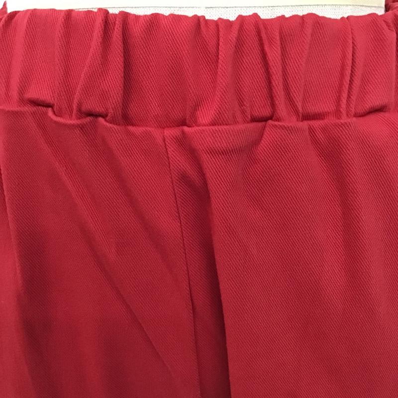 ニコアンド niko and... ボトムス ボトムス NKN23528AD マルチストレッチスリットパンツ タグ付き セルフカット M 無地 赤 / レッド /  レディース USED 古着 中古 10099665