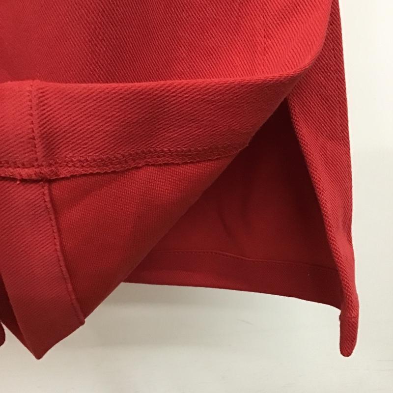 ニコアンド niko and... ボトムス ボトムス NKN23528AD マルチストレッチスリットパンツ タグ付き セルフカット M 無地 赤 / レッド /  レディース USED 古着 中古 10099665
