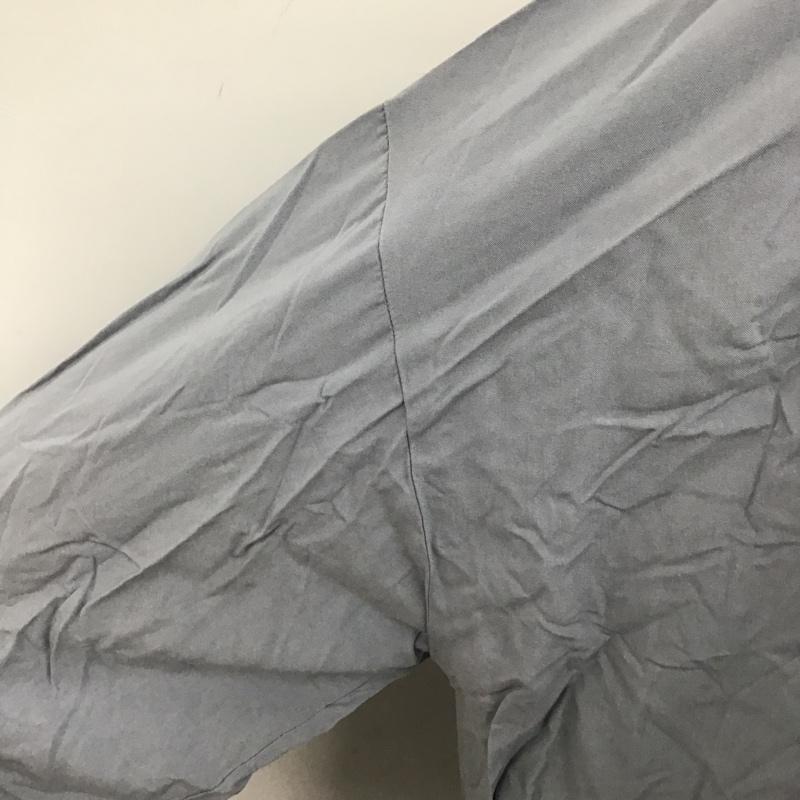 グローバルワーク GLOBAL WORK ワンピース ロングスカート GW720510AD サラリラ 2WAY バンドカラー タグ付き L 無地 灰 / グレー /  レディース USED 古着 中古 10099670