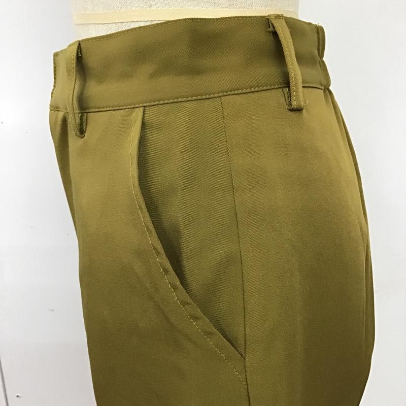 エモダ EMODA ボトムス ボトムス 122040742401-01 裾スリットパンツ FREE 無地 マスタード / マスタード /  レディース USED 古着 中古 10099676
