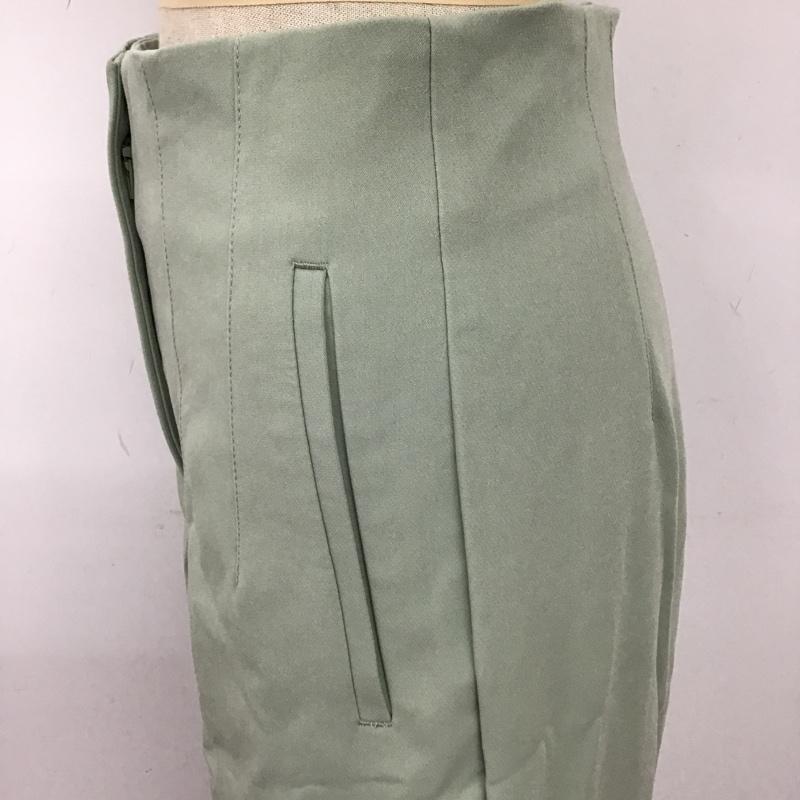 ザラ ZARA ボトムス ボトムス 7901 532 537 ハイウエストパンツ S 無地 薄緑 / ライトグリーン /  レディース USED 古着 中古 10099681