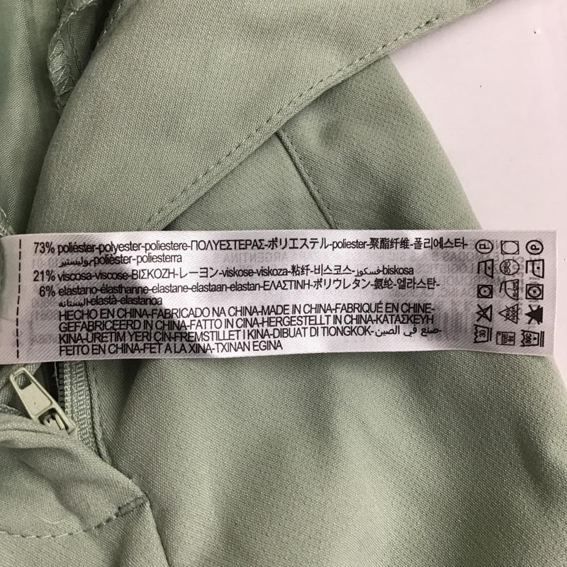 ザラ ZARA ボトムス ボトムス 7901 532 537 ハイウエストパンツ S 無地 薄緑 / ライトグリーン /  レディース USED 古着 中古 10099681