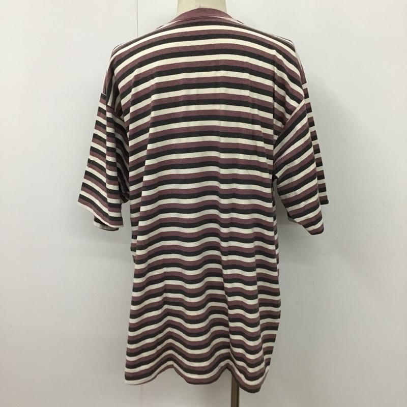 古着 USED Tシャツ 半袖 ミッキーマウス ディズニー プリント XL ボーダー柄 黒 / ブラック / X 紫 / パープル / X アイボリー / アイボリー /  メンズ USED 古着 中古 10099688