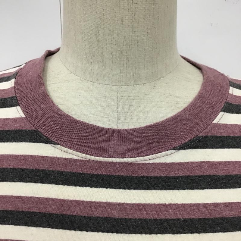 古着 USED Tシャツ 半袖 ミッキーマウス ディズニー プリント XL ボーダー柄 黒 / ブラック / X 紫 / パープル / X アイボリー / アイボリー /  メンズ USED 古着 中古 10099688