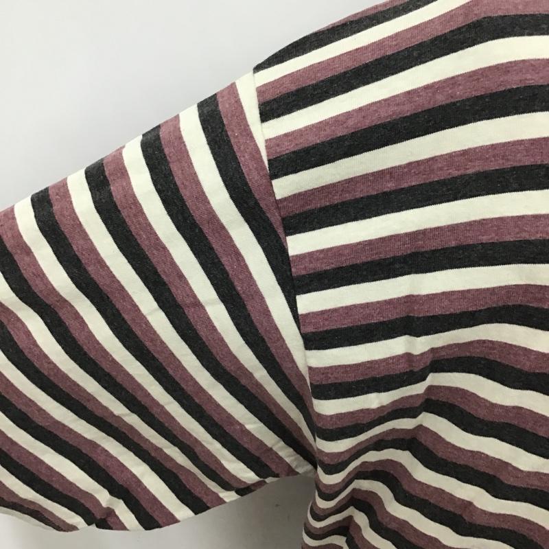 古着 USED Tシャツ 半袖 ミッキーマウス ディズニー プリント XL ボーダー柄 黒 / ブラック / X 紫 / パープル / X アイボリー / アイボリー /  メンズ USED 古着 中古 10099688