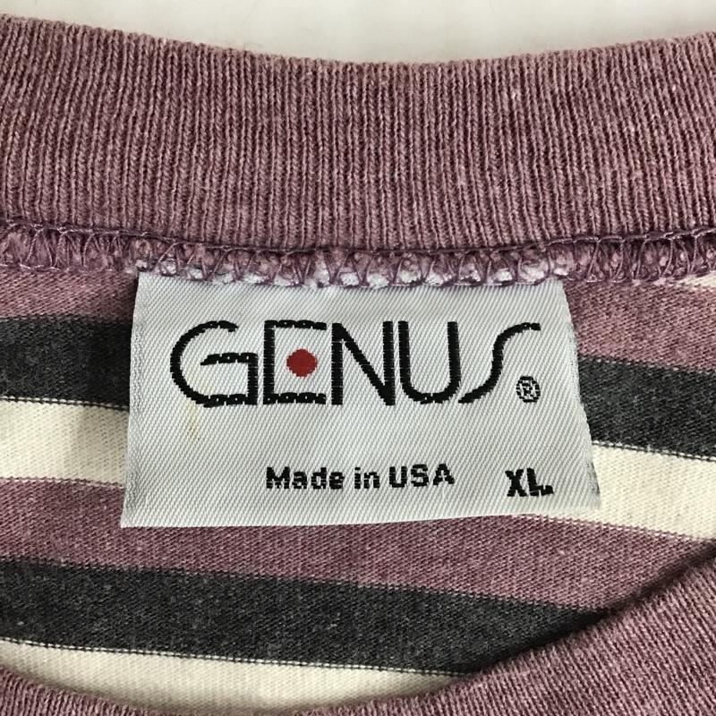 古着 USED Tシャツ 半袖 ミッキーマウス ディズニー プリント XL ボーダー柄 黒 / ブラック / X 紫 / パープル / X アイボリー / アイボリー /  メンズ USED 古着 中古 10099688