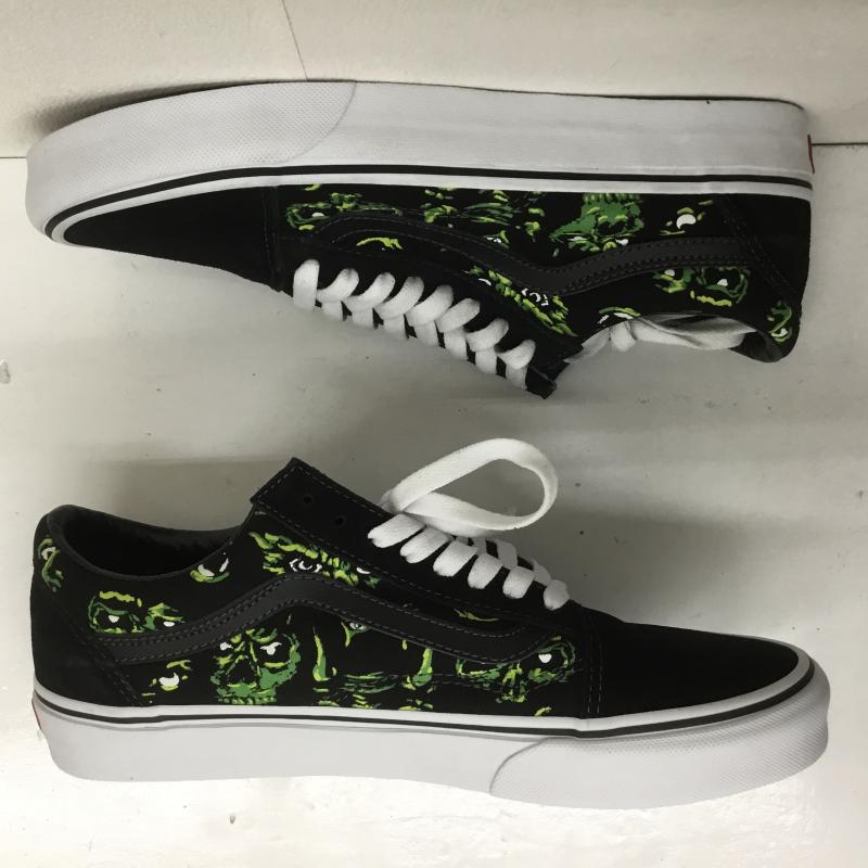 バンズ VANS スニーカー スニーカー OLD SKOOL Eyes In The Dark オールドスクール VN0A4BW2BML1 27.0cm  黒 / ブラック /  メンズ USED 古着 中古 10099709