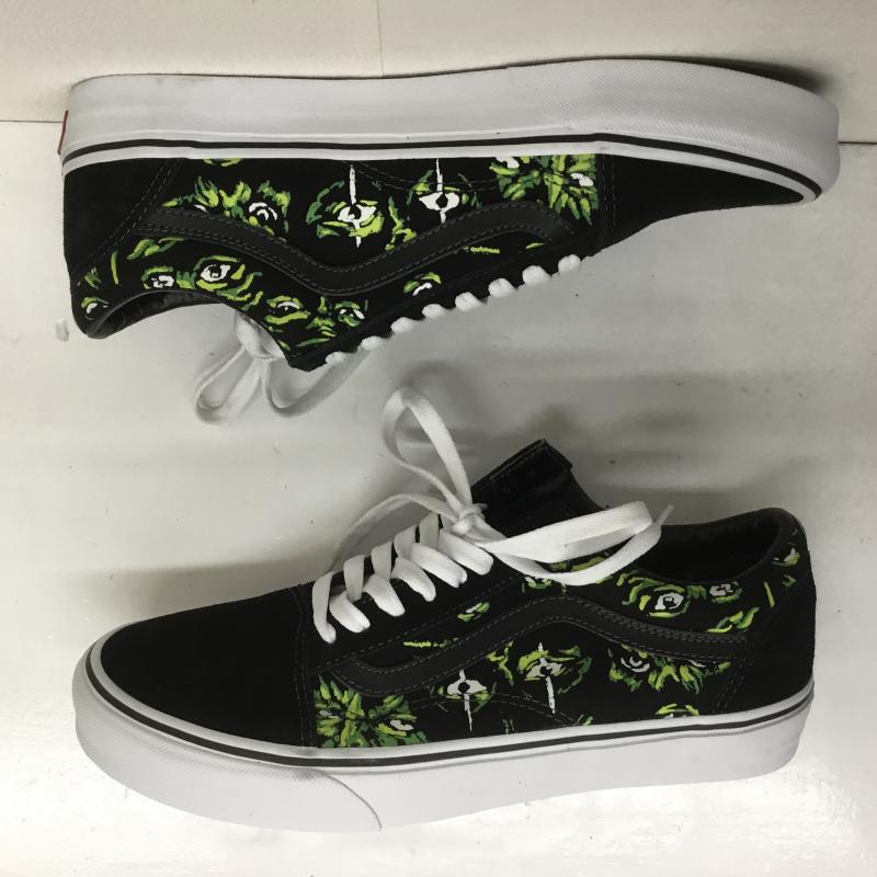 バンズ VANS スニーカー スニーカー OLD SKOOL Eyes In The Dark オールドスクール VN0A4BW2BML1 27.0cm  黒 / ブラック /  メンズ USED 古着 中古 10099709