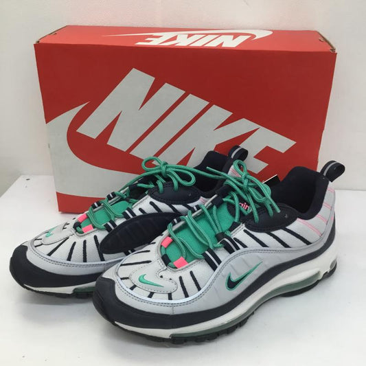 ナイキ NIKE スニーカー スニーカー AIR MAX 98 SOUTH BEACH エアマックス 98 サウスビーチ 640744-005 タグ付 26.5cm ロゴ、文字 灰 / グレー / X 紺 / ネイビー /  メンズ USED 古着 中古 10099721