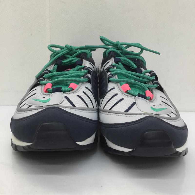 ナイキ NIKE スニーカー スニーカー AIR MAX 98 SOUTH BEACH エアマックス 98 サウスビーチ 640744-005 タグ付 26.5cm ロゴ、文字 灰 / グレー / X 紺 / ネイビー /  メンズ USED 古着 中古 10099721