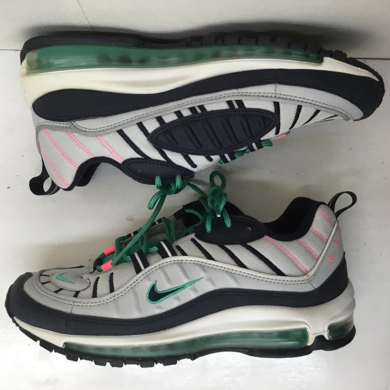 ナイキ NIKE スニーカー スニーカー AIR MAX 98 SOUTH BEACH エアマックス 98 サウスビーチ 640744-005 タグ付 26.5cm ロゴ、文字 灰 / グレー / X 紺 / ネイビー /  メンズ USED 古着 中古 10099721