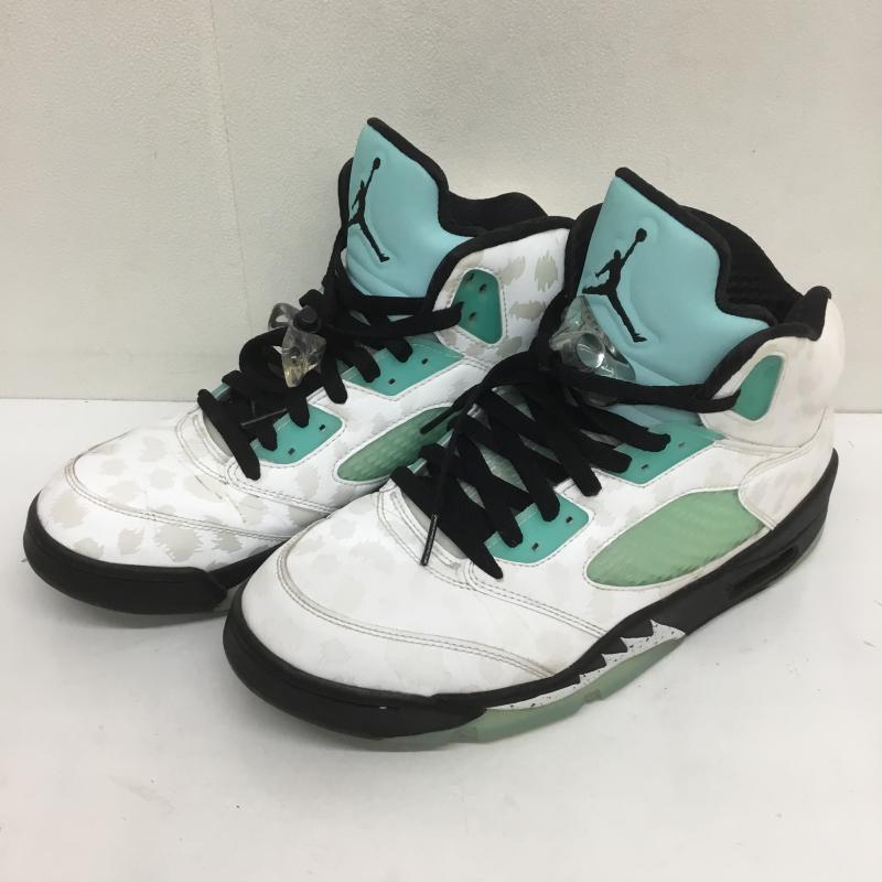 ナイキ NIKE スニーカー スニーカー AIR JORDAN 5 RETRO ISLAND GREEN エアジョーダン5 レトロ アイランド グリーン CN2932-100 27.0cm ロゴ、文字 白 / ホワイト / X 薄緑 / ライトグリーン /  メンズ USED 古着 中古 10099726