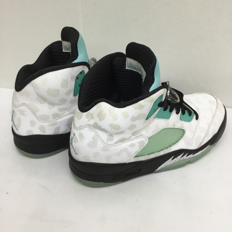 ナイキ NIKE スニーカー スニーカー AIR JORDAN 5 RETRO ISLAND GREEN エアジョーダン5 レトロ アイランド グリーン CN2932-100 27.0cm ロゴ、文字 白 / ホワイト / X 薄緑 / ライトグリーン /  メンズ USED 古着 中古 10099726