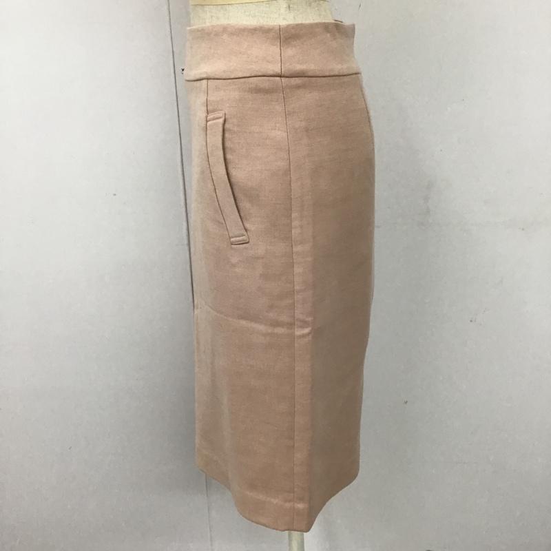 ナチュラルビューティーベーシック NATURAL BEAUTY BASIC スカート ひざ丈スカート 017-8220135 タイトスカート カジュアルスカート 膝丈スカート スリムスカート S 無地 桃 / ピンク /  レディース USED 古着 中古 10099734