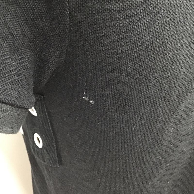 ポロラルフローレン POLO RALPH LAUREN ポロシャツ 半袖 半袖ポロシャツ カラーシャツカットソー 刺繍カットソー 半袖カットソー XS ロゴ、文字 黒 / ブラック /  メンズ USED 古着 中古 10099748