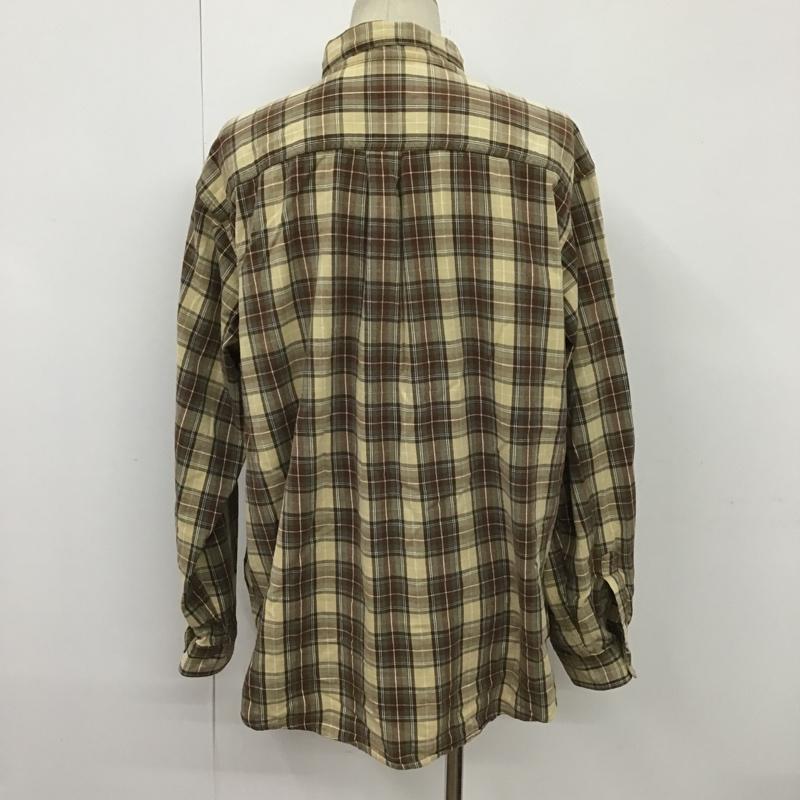エルエルビーン L.L.Bean シャツ、ブラウス 長袖 OMT37 ボタンダウン コットン XL チェック ベージュ / ベージュ / X カーキ / カーキ / X 茶 / ブラウン / X 白 / ホワイト / X ダークブラウン / ダークブラウン /  メンズ USED 古着 中古 10099810