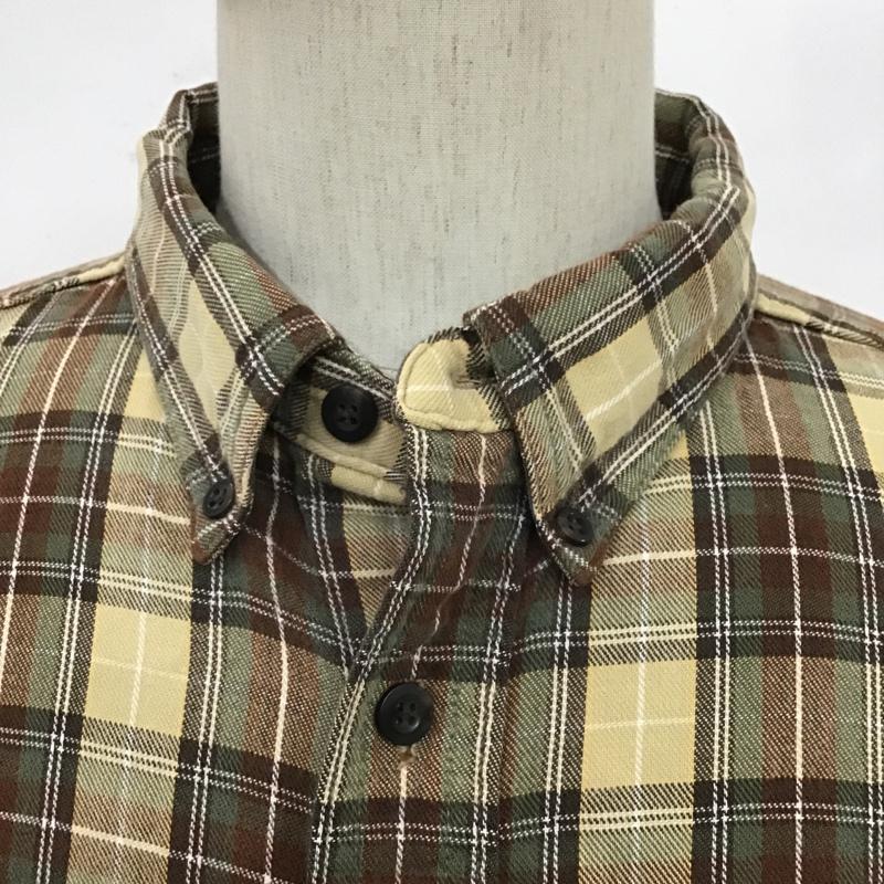 エルエルビーン L.L.Bean シャツ、ブラウス 長袖 OMT37 ボタンダウン コットン XL チェック ベージュ / ベージュ / X カーキ / カーキ / X 茶 / ブラウン / X 白 / ホワイト / X ダークブラウン / ダークブラウン /  メンズ USED 古着 中古 10099810
