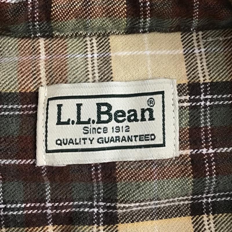 エルエルビーン L.L.Bean シャツ、ブラウス 長袖 OMT37 ボタンダウン コットン XL チェック ベージュ / ベージュ / X カーキ / カーキ / X 茶 / ブラウン / X 白 / ホワイト / X ダークブラウン / ダークブラウン /  メンズ USED 古着 中古 10099810