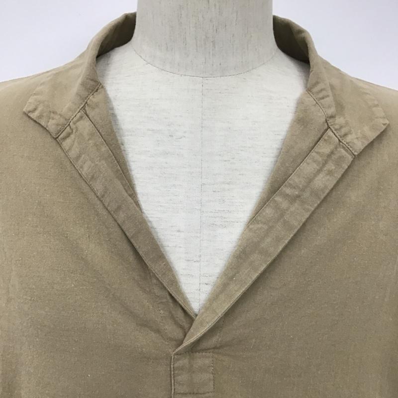 マーカ marka シャツ、ブラウス 長袖 M17B-02SH01C プルオーバー スキッパーシャツ 2 無地 ベージュ / ベージュ /  メンズ USED 古着 中古 10099831