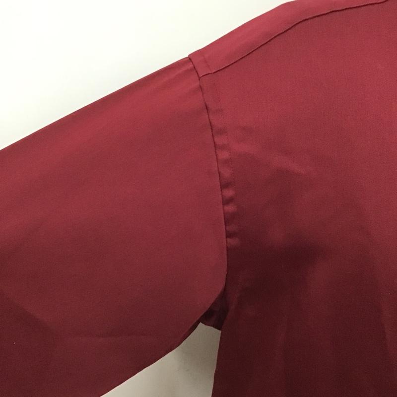 古着 USED シャツ、ブラウス 長袖 無地 えんじ / ワインレッド /  メンズ USED 古着 中古 10099833