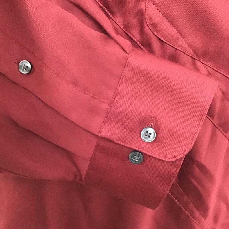 古着 USED シャツ、ブラウス 長袖 無地 えんじ / ワインレッド /  メンズ USED 古着 中古 10099833