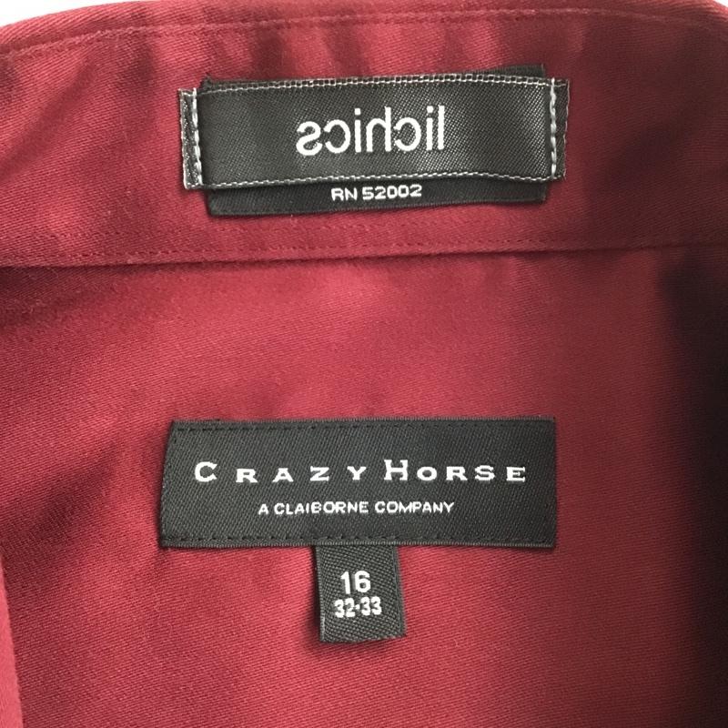 古着 USED シャツ、ブラウス 長袖 無地 えんじ / ワインレッド /  メンズ USED 古着 中古 10099833